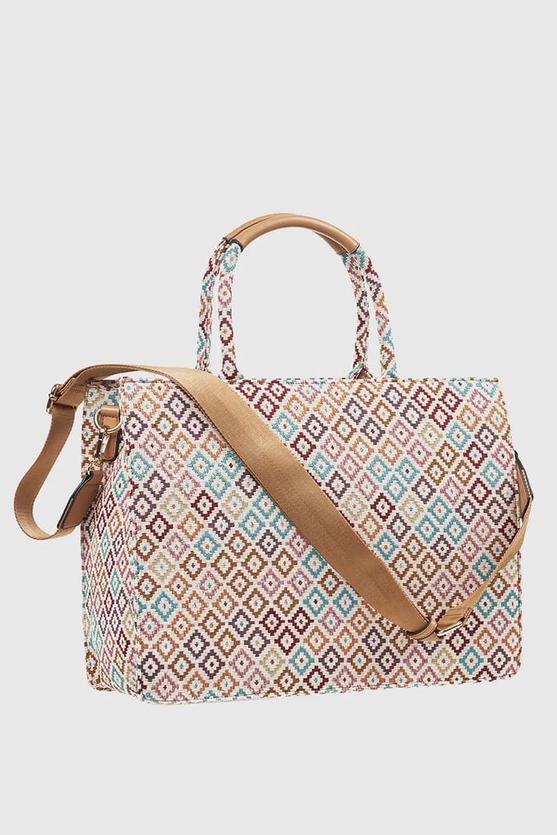 VERDE FASHION | Tote bag multicolor - 2