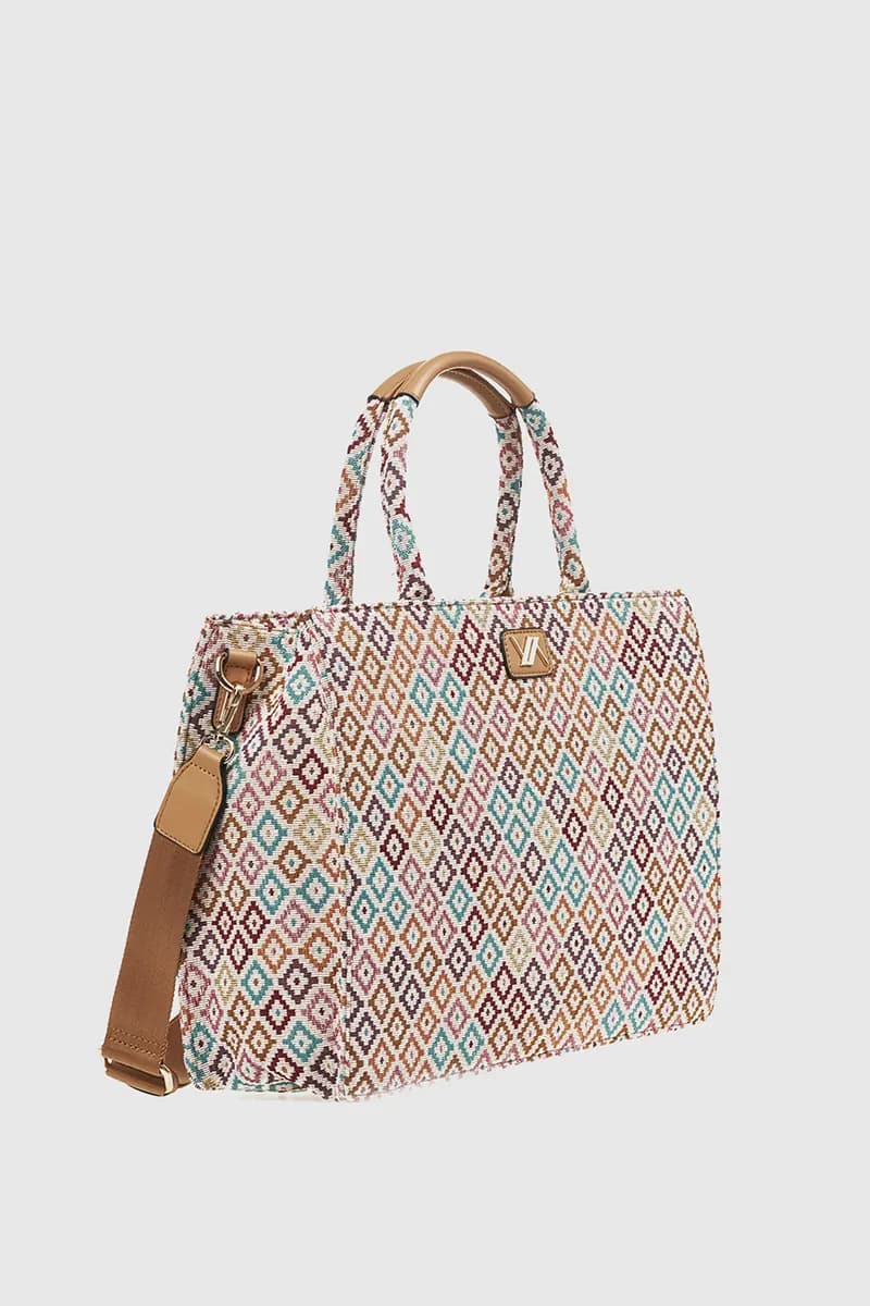VERDE FASHION | Tote bag multicolor - 3