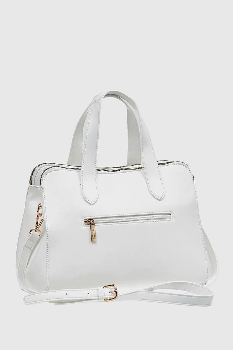 VERDE FASHION | Borsa doppia zip intrecciata - 6