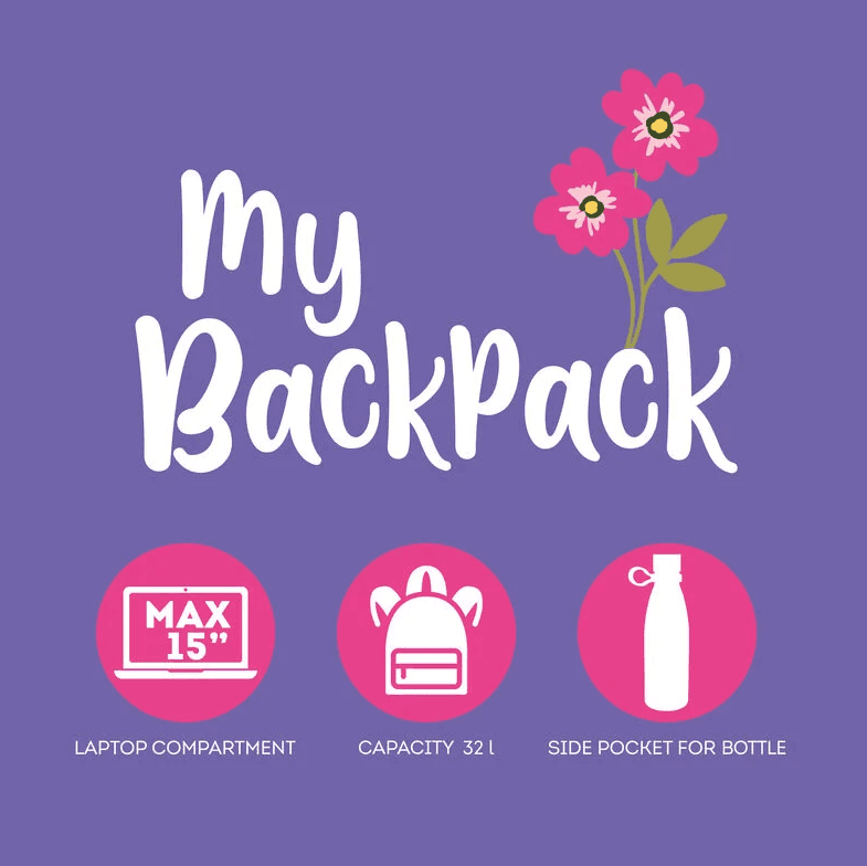Legami - Zaino My Backpack Flowers (BPK0017) - 5