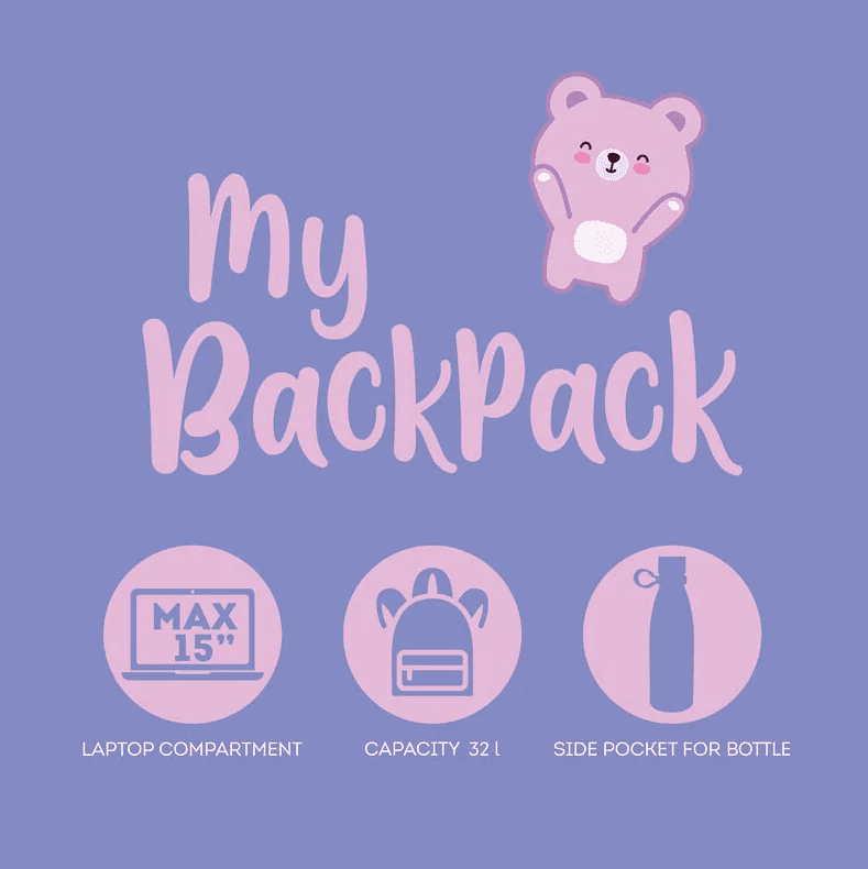 Legami - Zaino My Backpack Teddy Bear (BPK0016) - 5