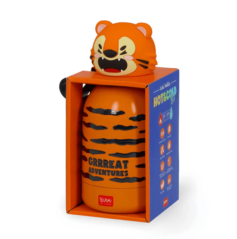 Legami -  Borraccia Termica per Bambini - Hot&Cold BFF - Tiger (KSSB0004) - 5