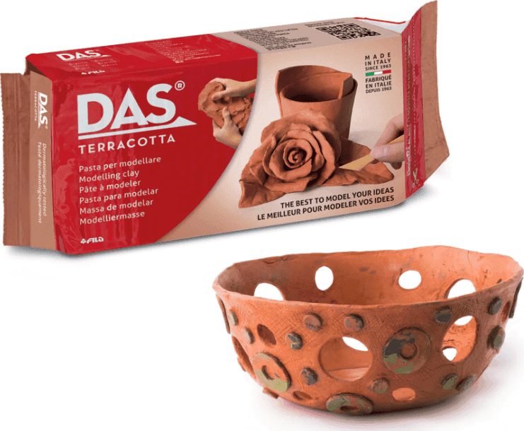 DAS Terracotta, Pasta per modellare, 500 grammi (F387100)