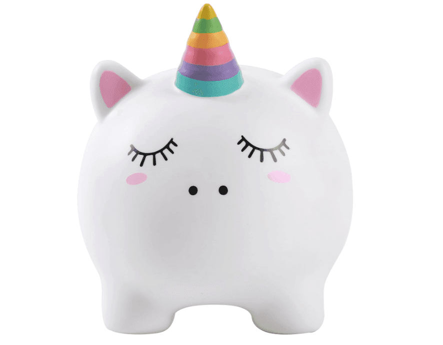 I-TOTAL® - Salvadanaio divertente decorativo/Portamonete in plastica UNICORN - 2