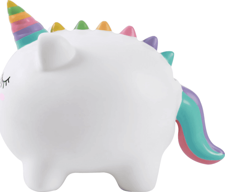 I-TOTAL® - Salvadanaio divertente decorativo/Portamonete in plastica UNICORN - 3