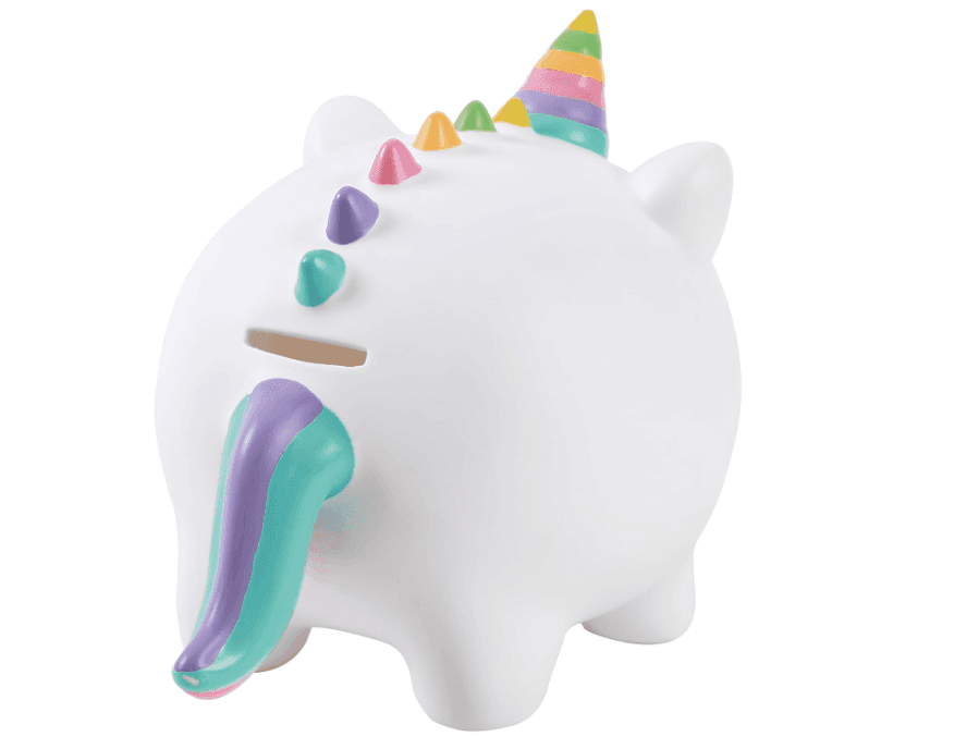 I-TOTAL® - Salvadanaio divertente decorativo/Portamonete in plastica UNICORN - 4