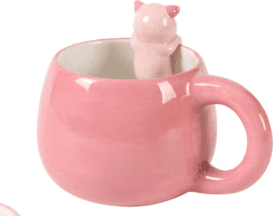 i-Total - Tazza in ceramica con charm - Piggy (XL2567) - 3