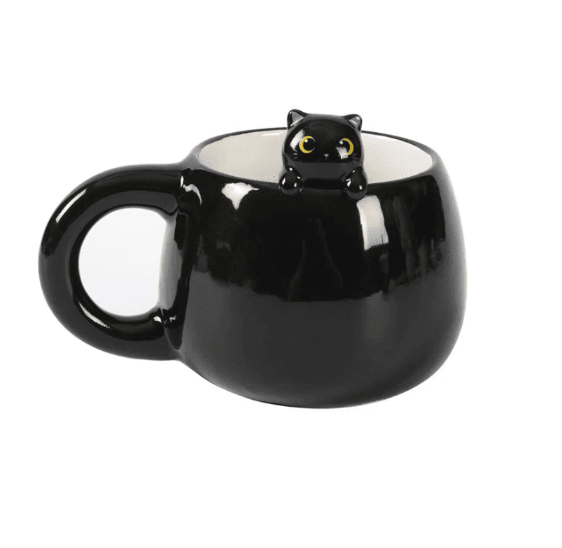 i-Total- Tazza in Cermica con Charm Black Cat (XL2525) - 2