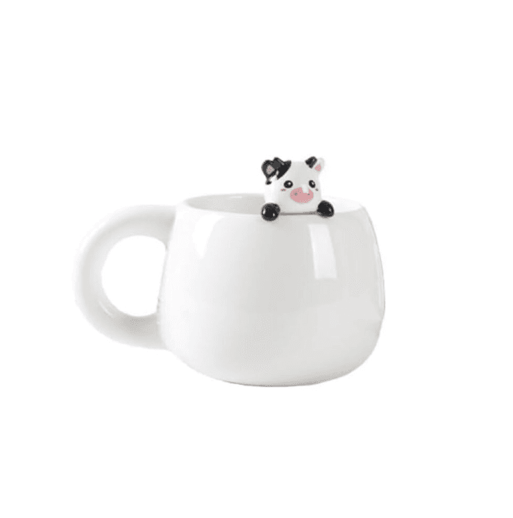 i-Total - Tazza in ceramica con charm - Cow (XL2568) - 2