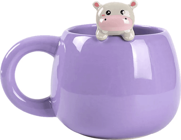 i-Total - Tazza in Cermica con Charm Hippo (XL2525B) - 2