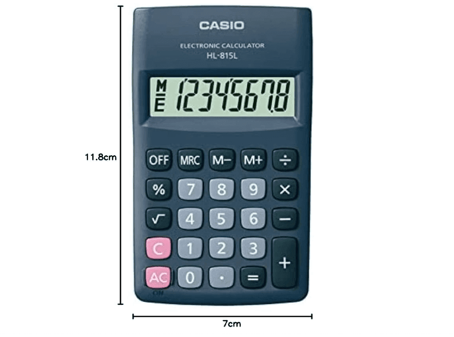 Casio - Calcolatrice Tascabile con Display a 8 cifre (HL 815L) - 2