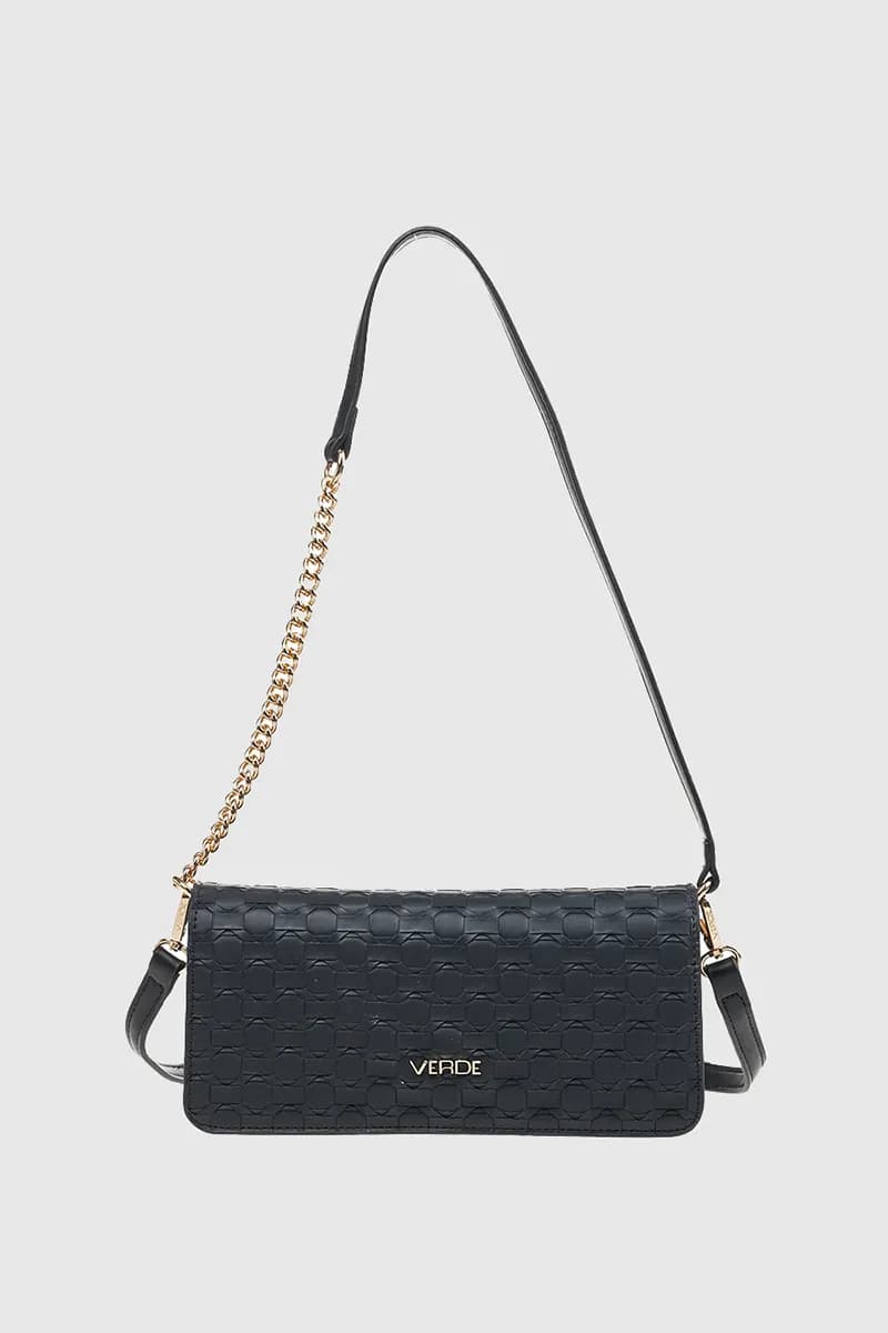 VERDE FASHION | Pochette intrecciata con patta - 5