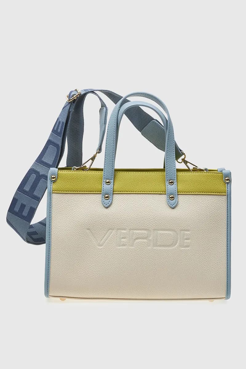 VERDE FASHION | Tote bag logo colorblock - 10