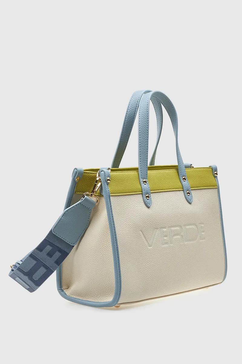 VERDE FASHION | Tote bag logo colorblock - 3
