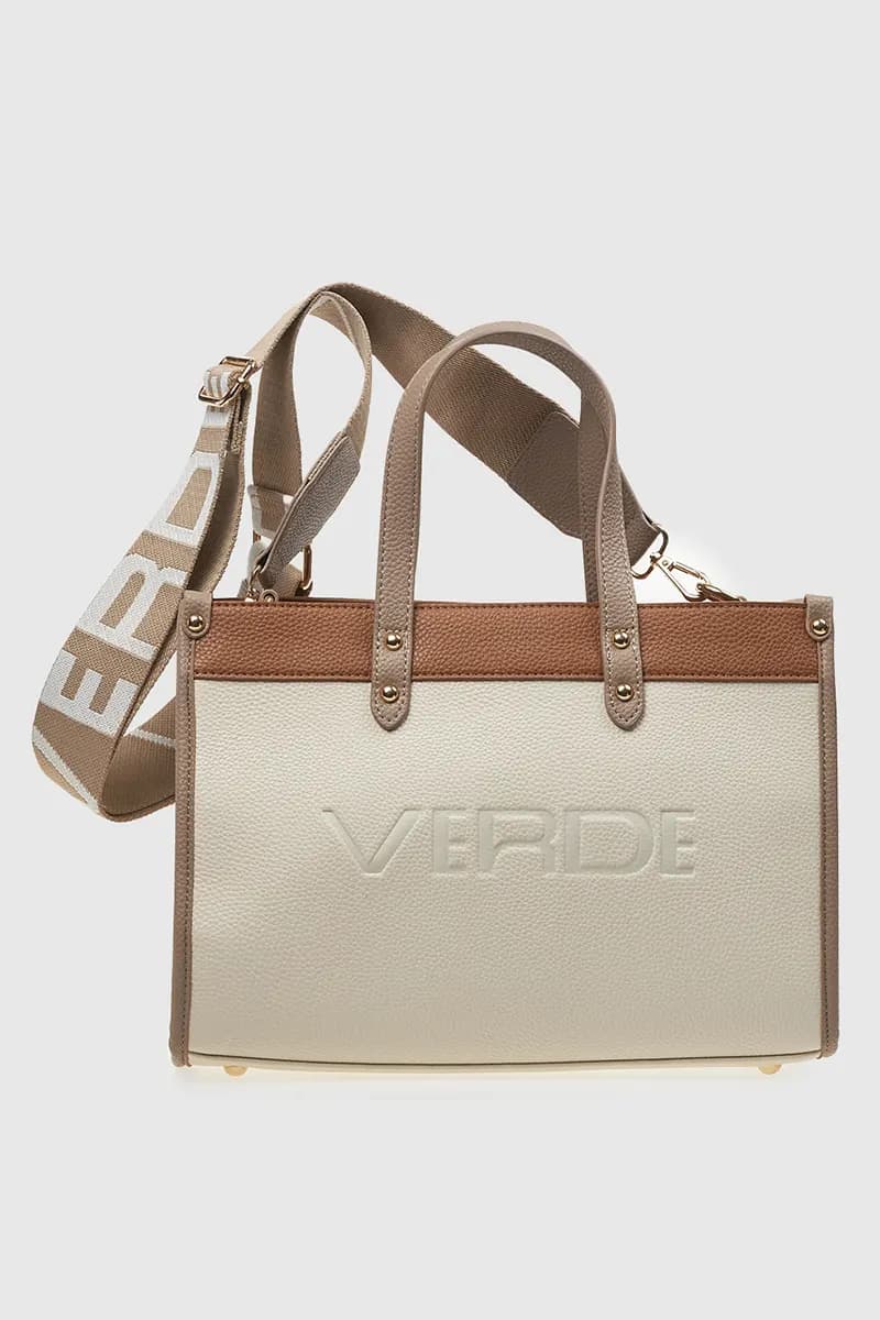 VERDE FASHION | Tote bag logo colorblock - 5