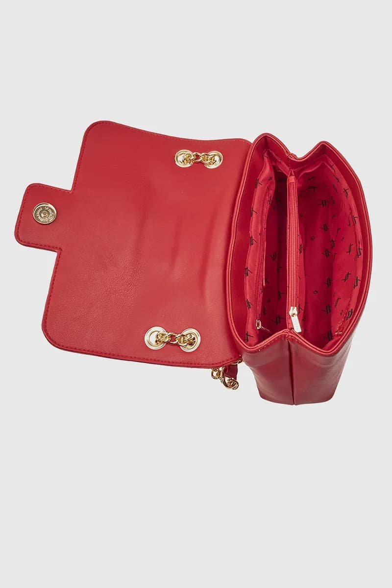 VERDE FASHION | Borsa in ecopelle con patta - 4