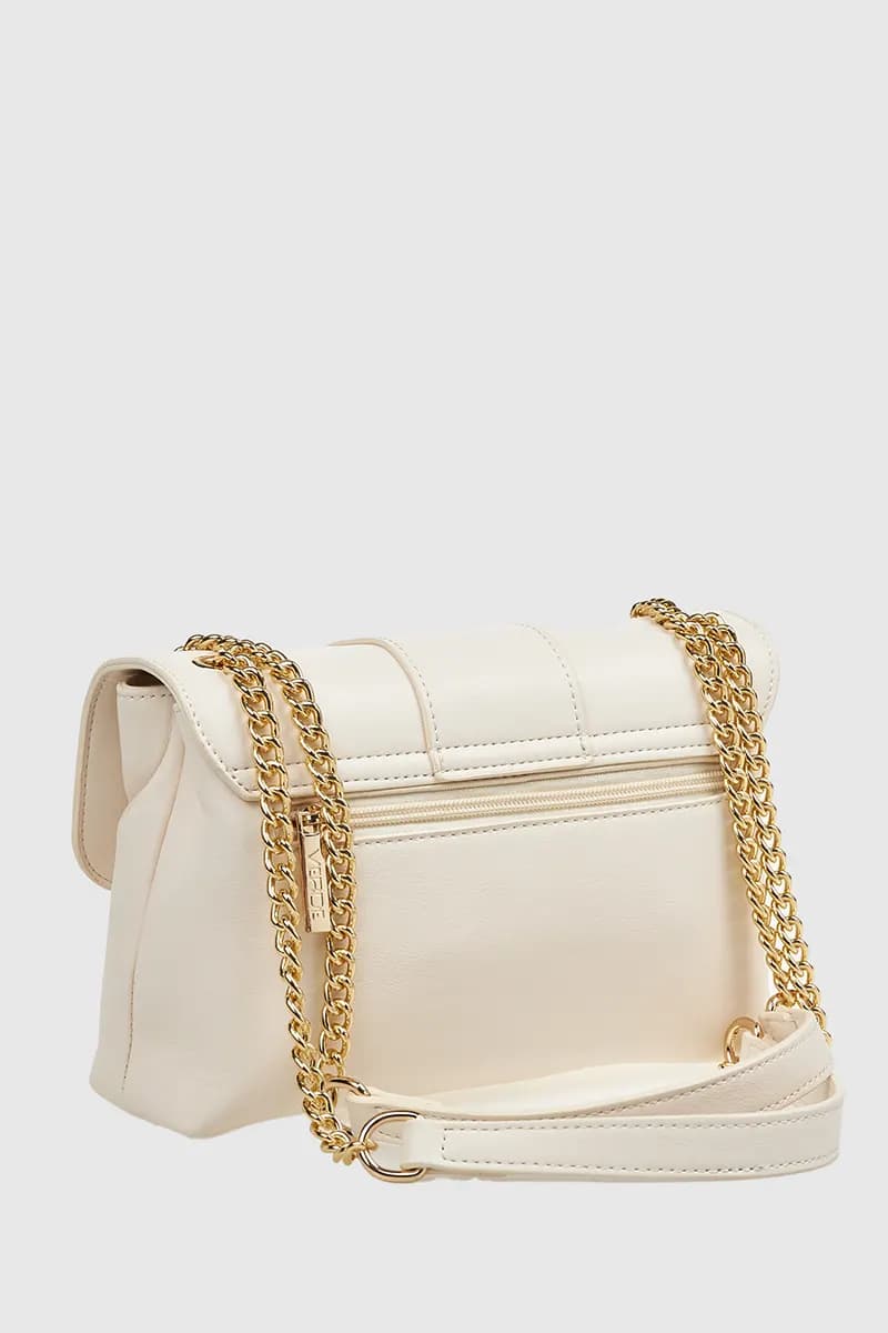 VERDE FASHION | Borsa in ecopelle con patta - 6