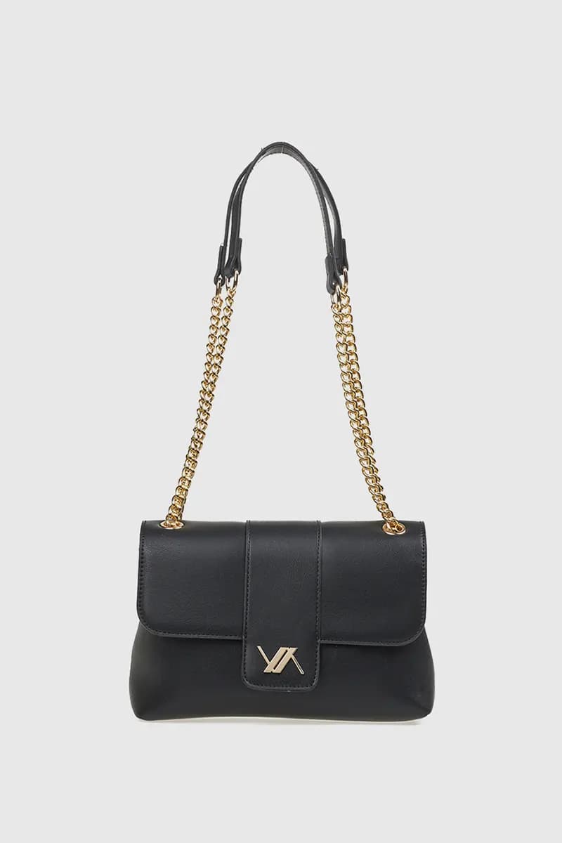 VERDE FASHION | Borsa in ecopelle con patta - 9