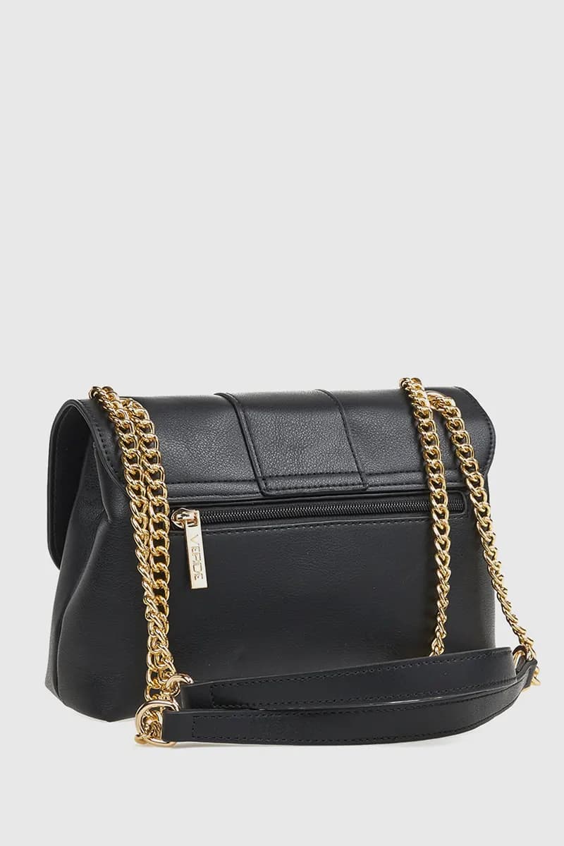 VERDE FASHION | Borsa in ecopelle con patta - 10