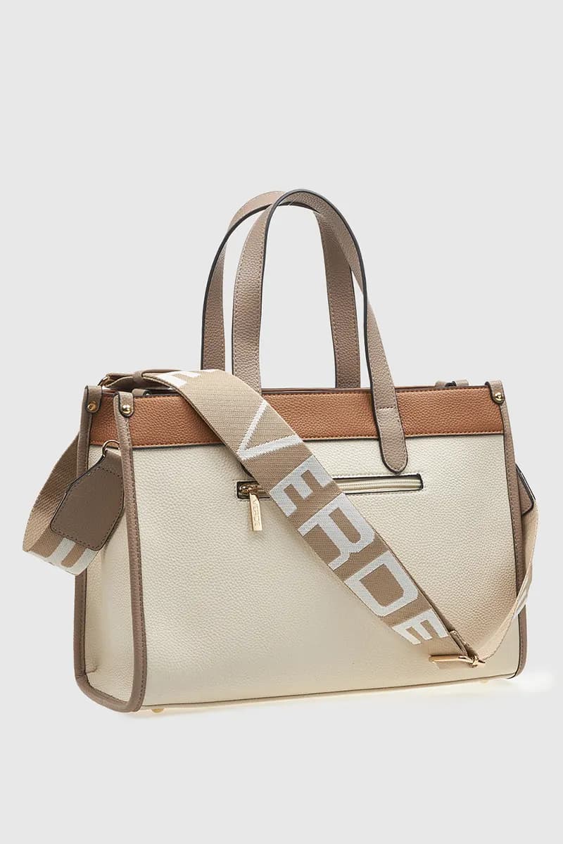 VERDE FASHION | Tote bag logo colorblock - 2