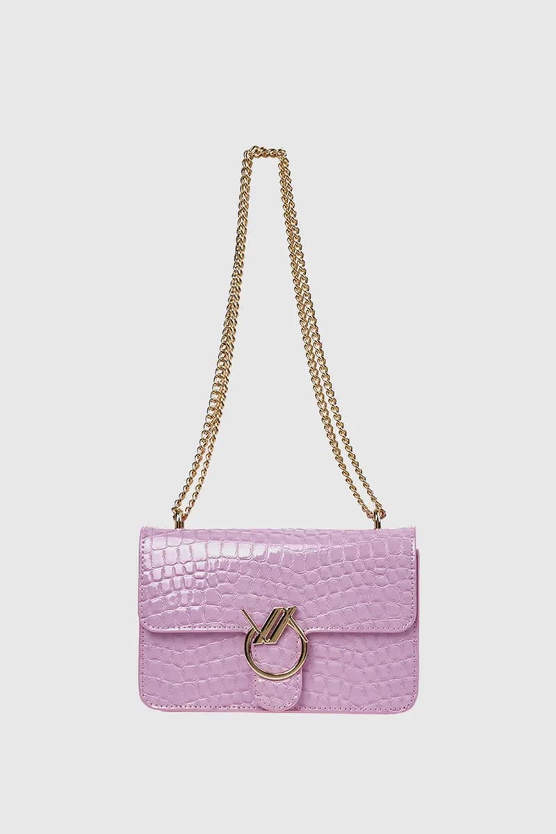 VERDE FASHION | Borsa a tracolla pitonata - 1