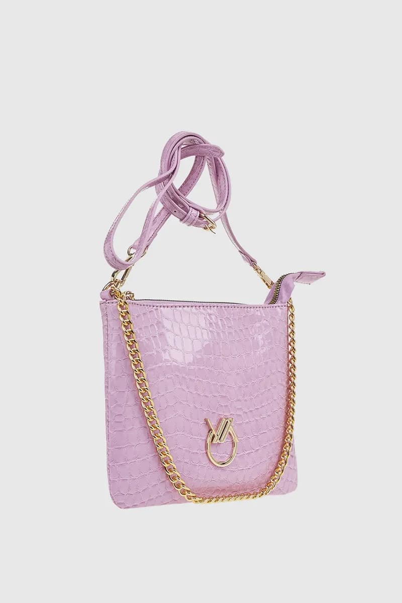 VERDE FASHION | Mini bag a tracolla pitonata - 6