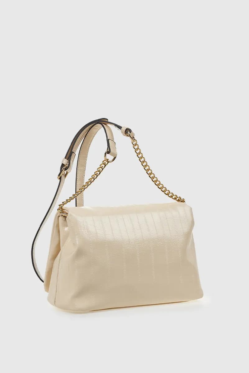 VERDE FASHION | Borsa a tracolla ecopelle lucida - 10