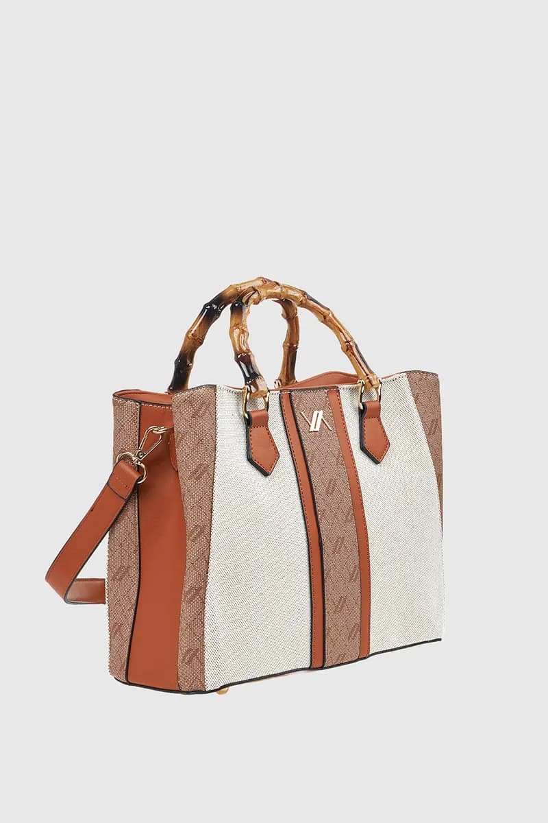 VERDE FASHION | Tote bag manico bamboo - 3