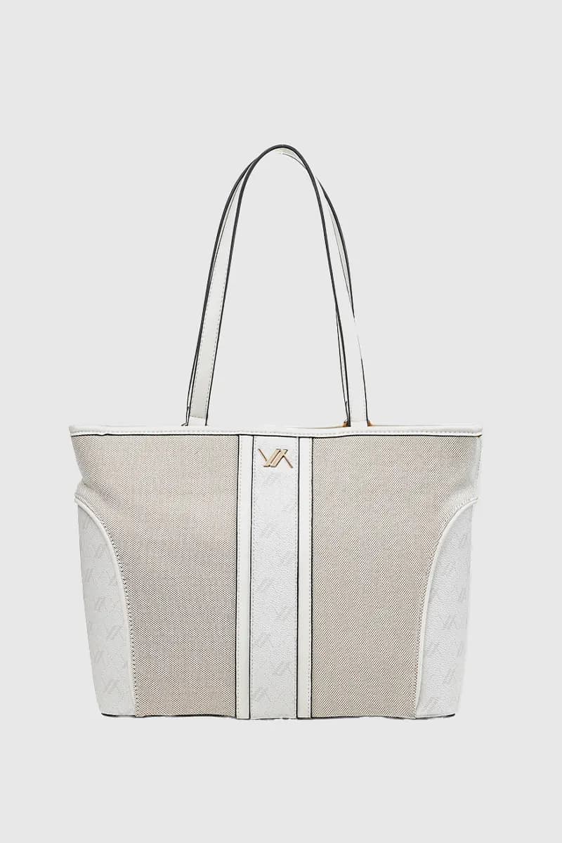 VERDE FASHION | Shopper in tessuto trama logo - 9