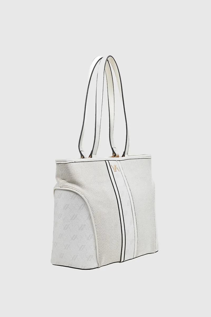 VERDE FASHION | Shopper in tessuto trama logo - 3