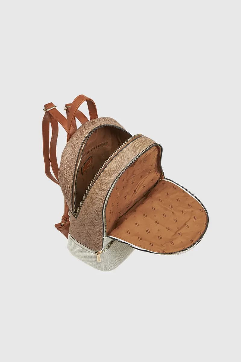 VERDE FASHION | Zaino in tessuto trama logo - 4