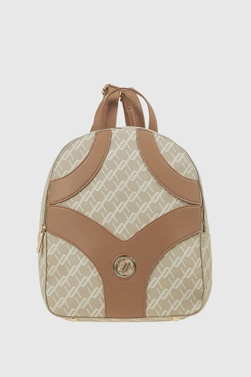 VERDE FASHION | Zaino in ecopelle trama logo - 10