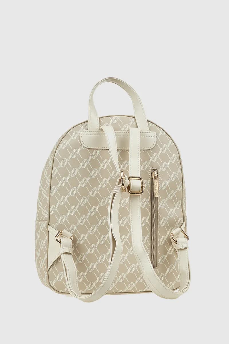 VERDE FASHION | Zaino in ecopelle trama logo - 2