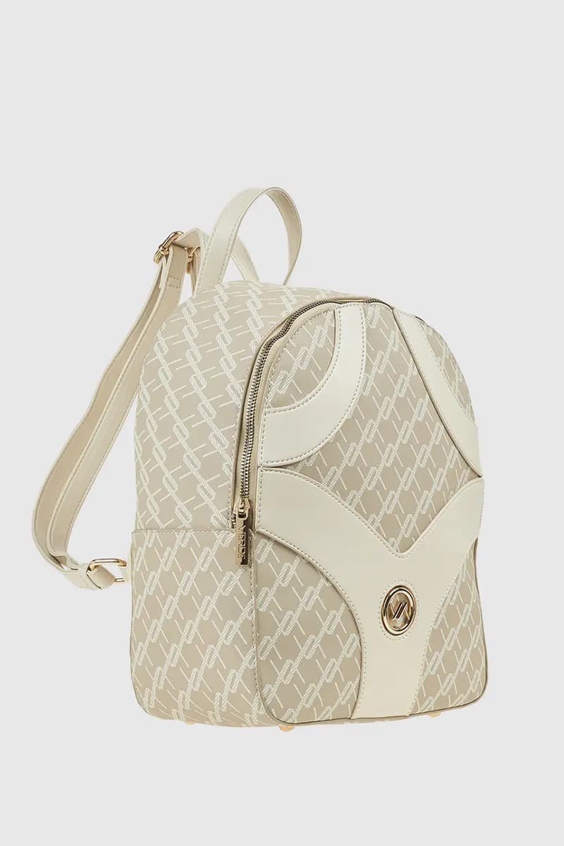VERDE FASHION | Zaino in ecopelle trama logo - 3