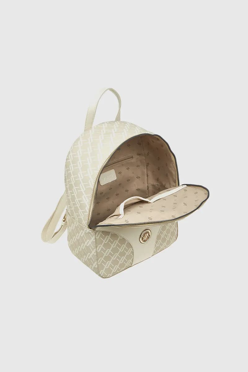 VERDE FASHION | Zaino in ecopelle trama logo - 4