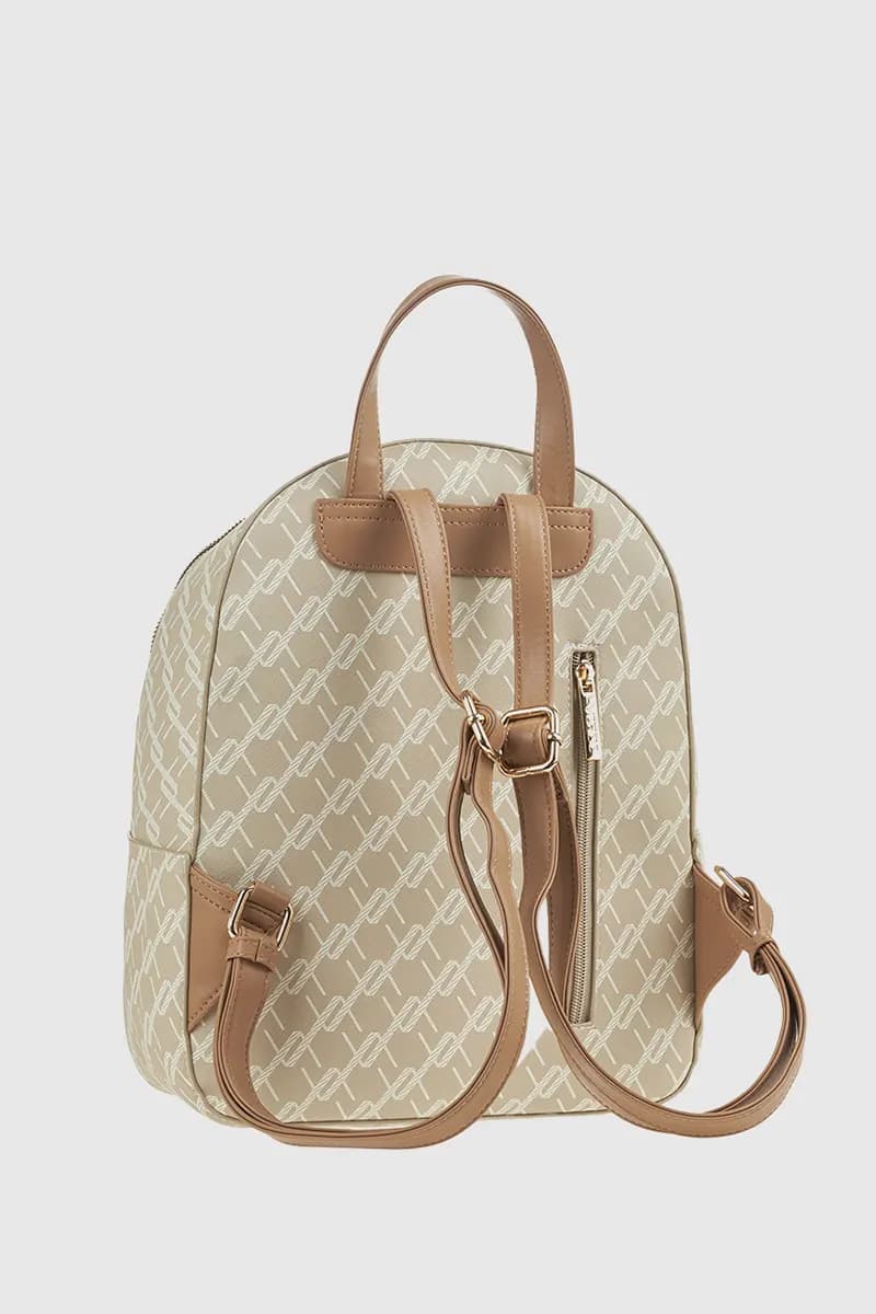 VERDE FASHION | Zaino in ecopelle trama logo - 6