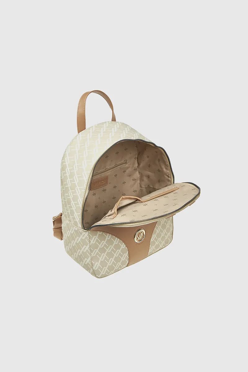 VERDE FASHION | Zaino in ecopelle trama logo - 8