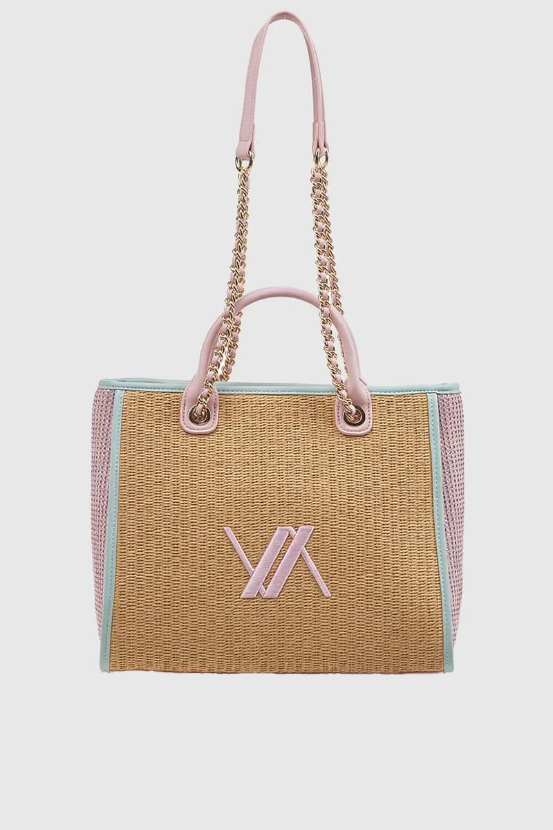 VERDE FASHION | Shopping bag in rafia - 4
