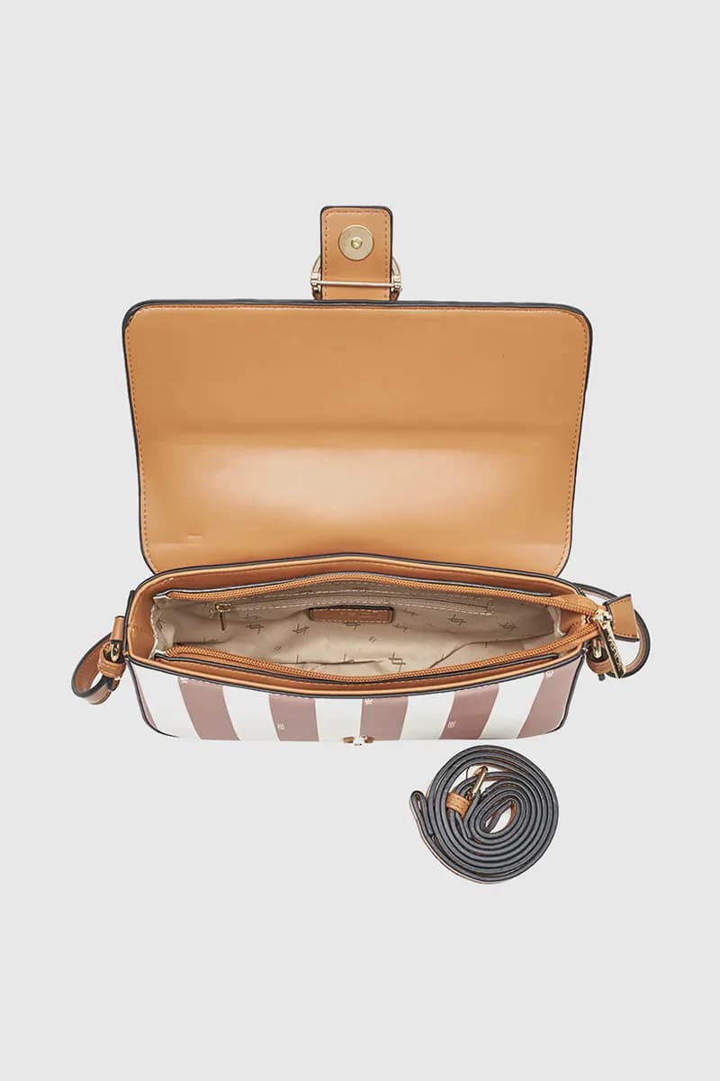 VERDE FASHION | Borsa a spalla motivo a righe - 4