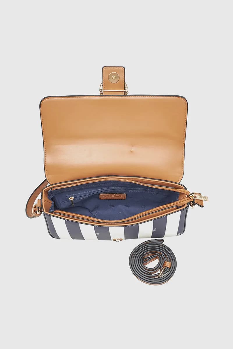 VERDE FASHION | Borsa a spalla motivo a righe - 8