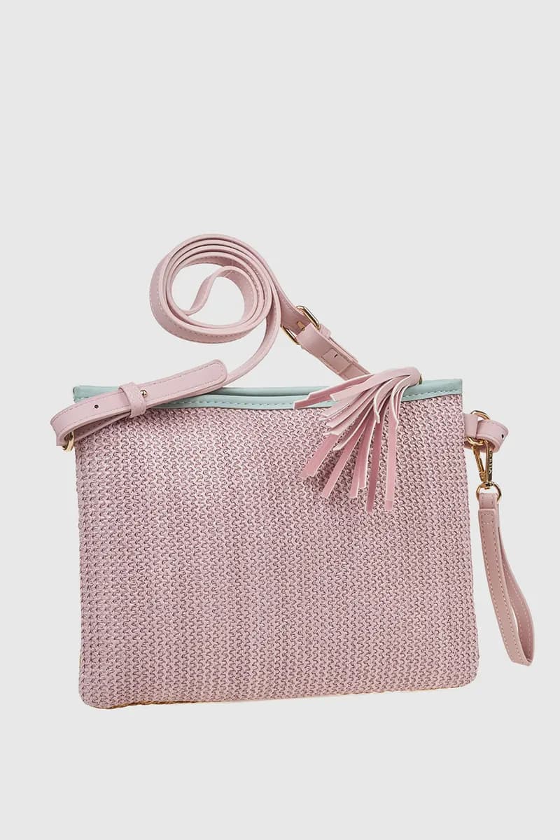 VERDE FASHION | Mini bag in rafia a bustina - 2