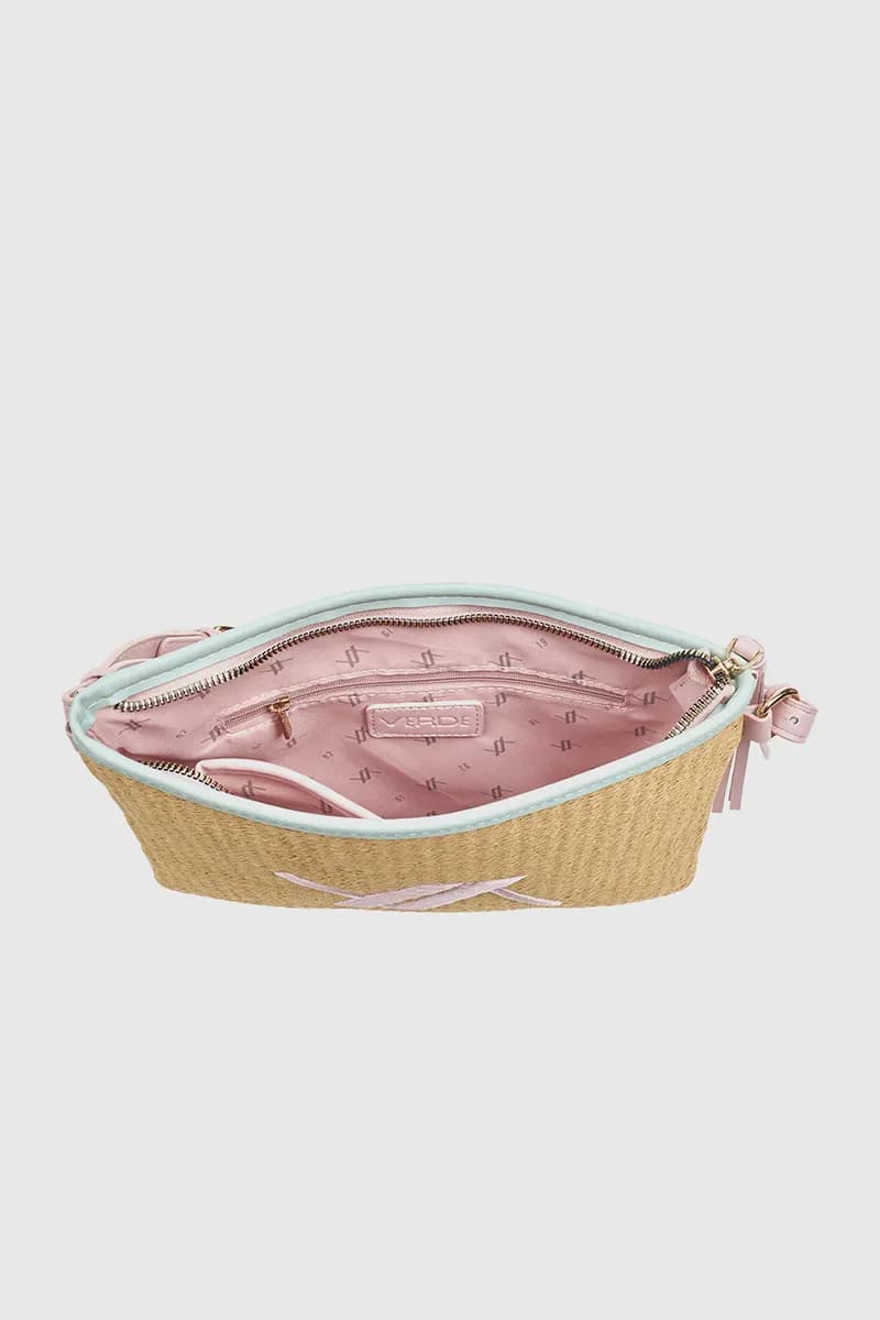VERDE FASHION | Mini bag in rafia a bustina - 4