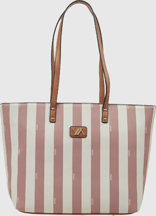 VERDE FASHION | Shopper motivo a righe - 5