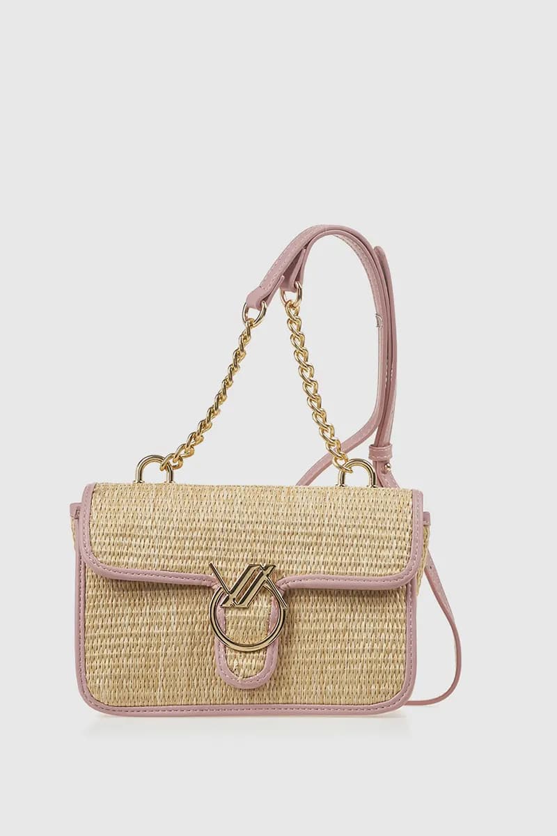 VERDE FASHION | Borsa in rafia a tracolla - 5