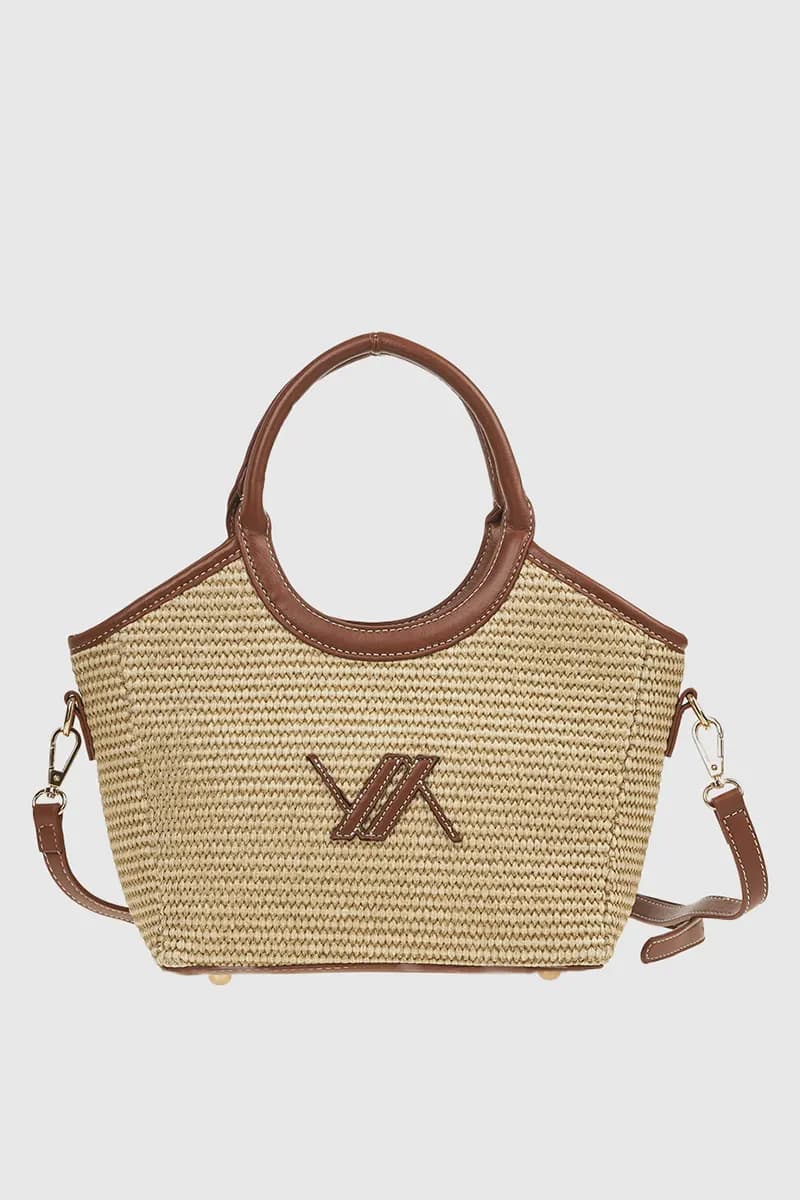 VERDE FASHION | Borsa a mano in rafia - 5