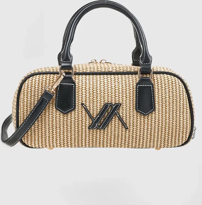 VERDE FASHION | Borsa baguette in rafia - 5