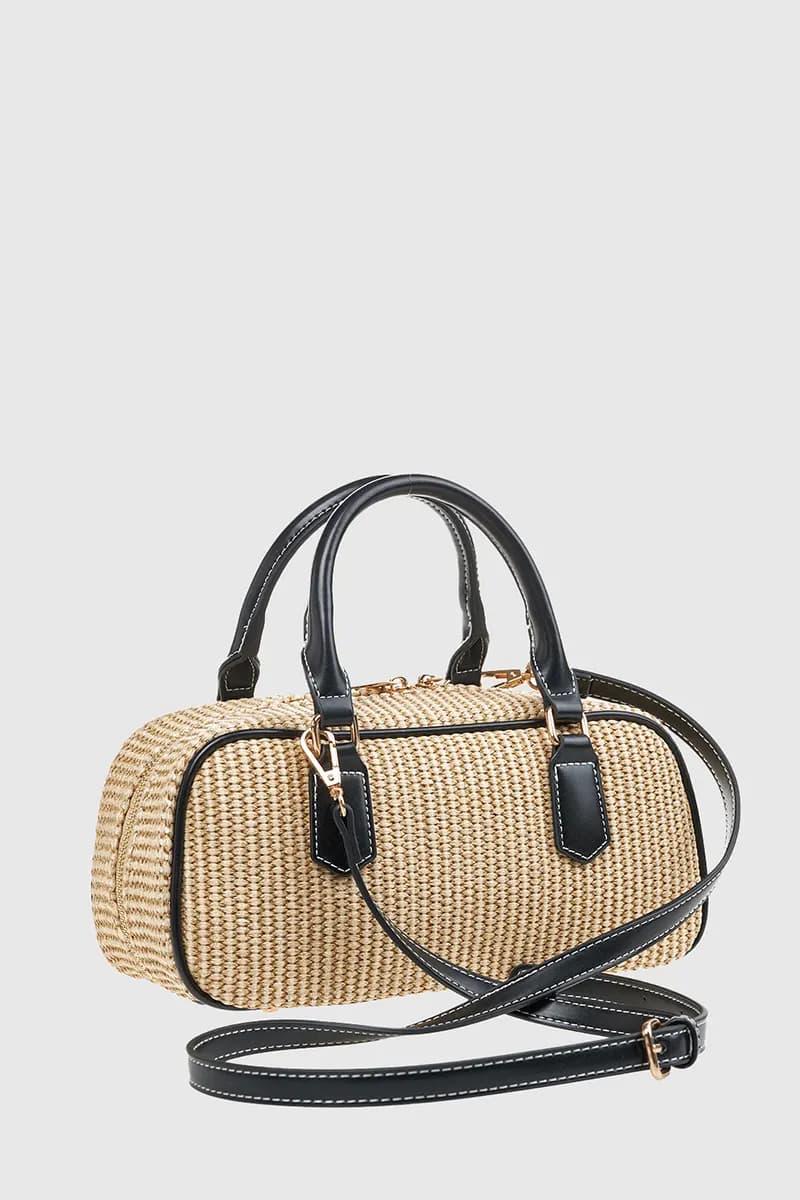 VERDE FASHION | Borsa baguette in rafia - 6