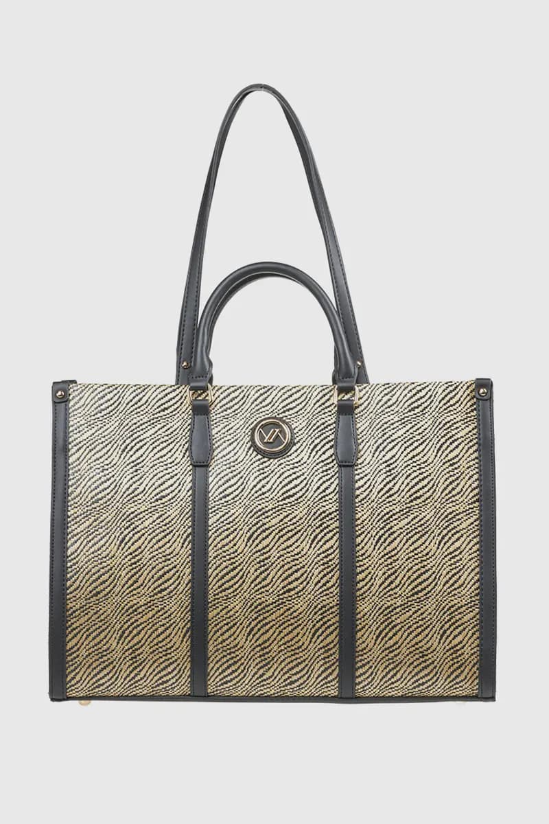 VERDE FASHION | Shopping bag animalier doppio manico - 5