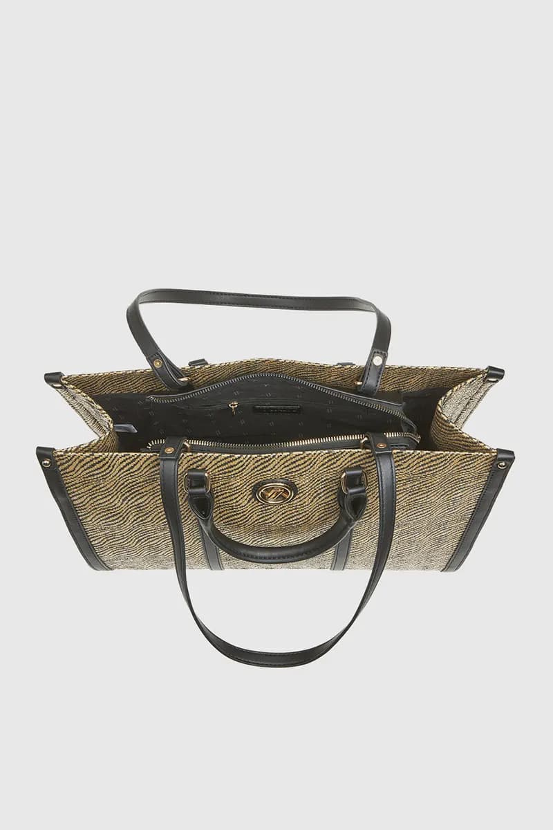 VERDE FASHION | Shopping bag animalier doppio manico - 4