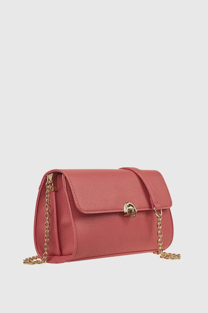 VERDE FASHION | Borsa a tracolla in ecopelle con patta - 11